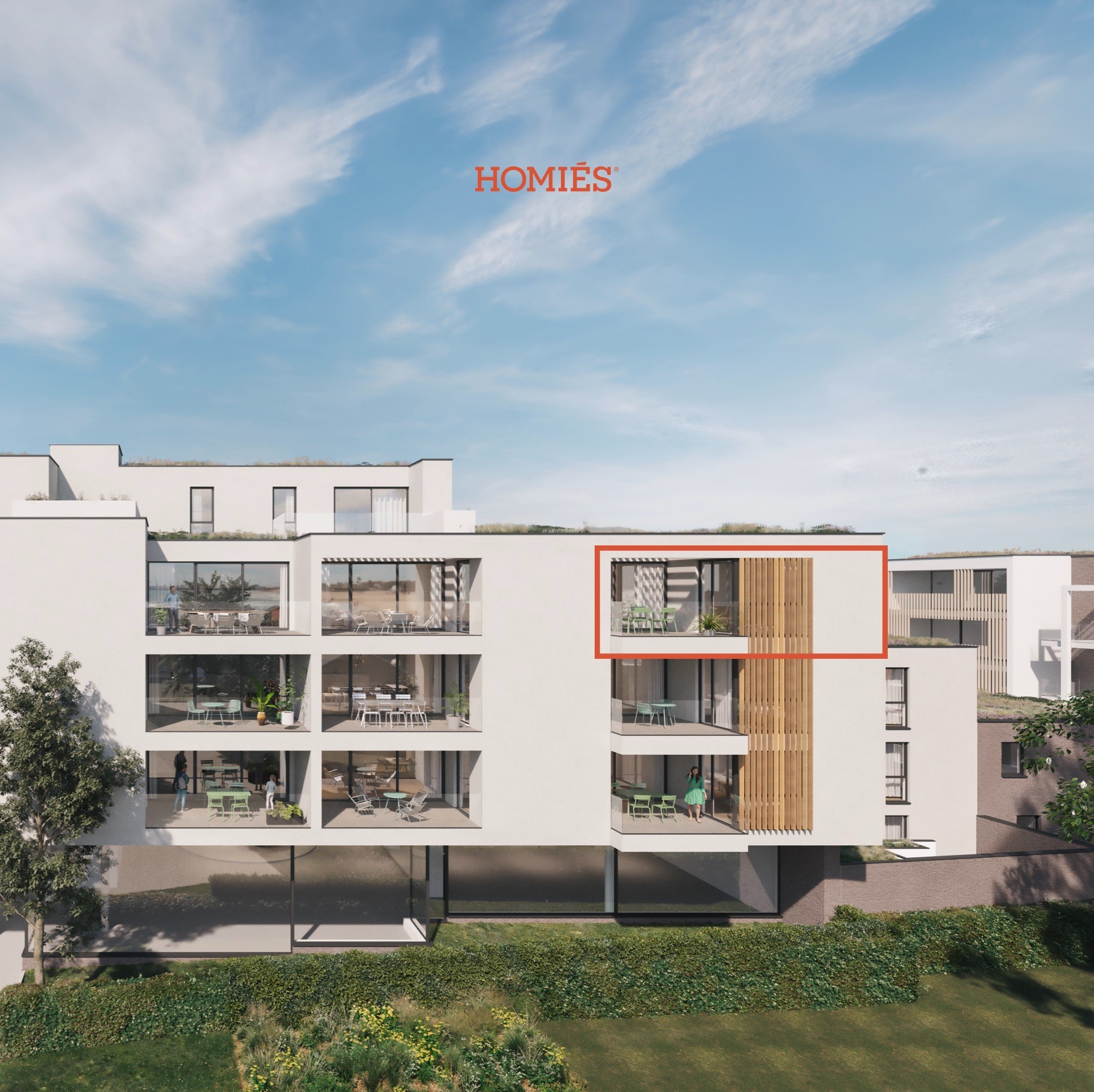 Ruim nieuwbouwappartement met 2 slaapkamers en een mooi terras