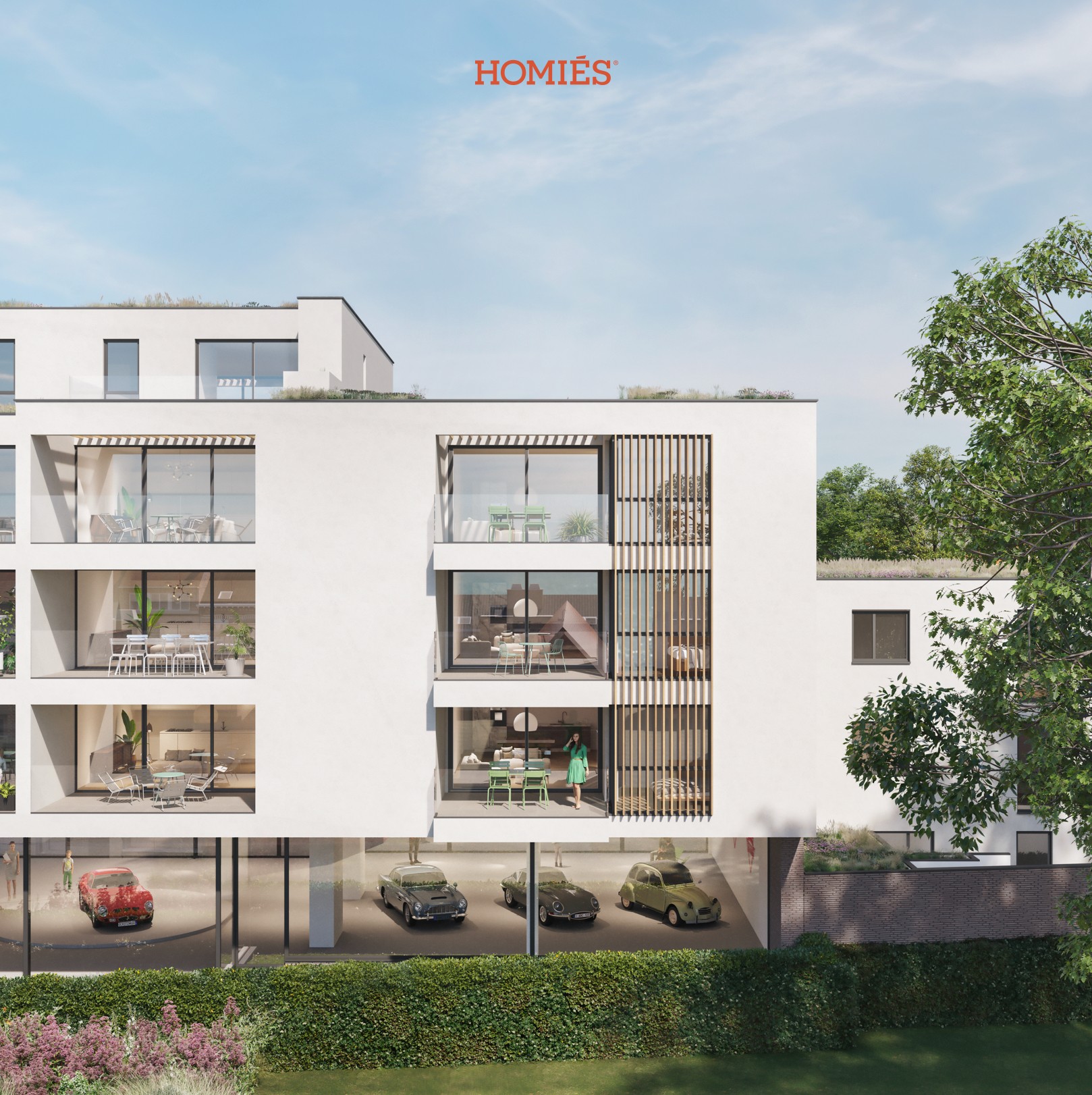Appartement met 2 slpk en terras