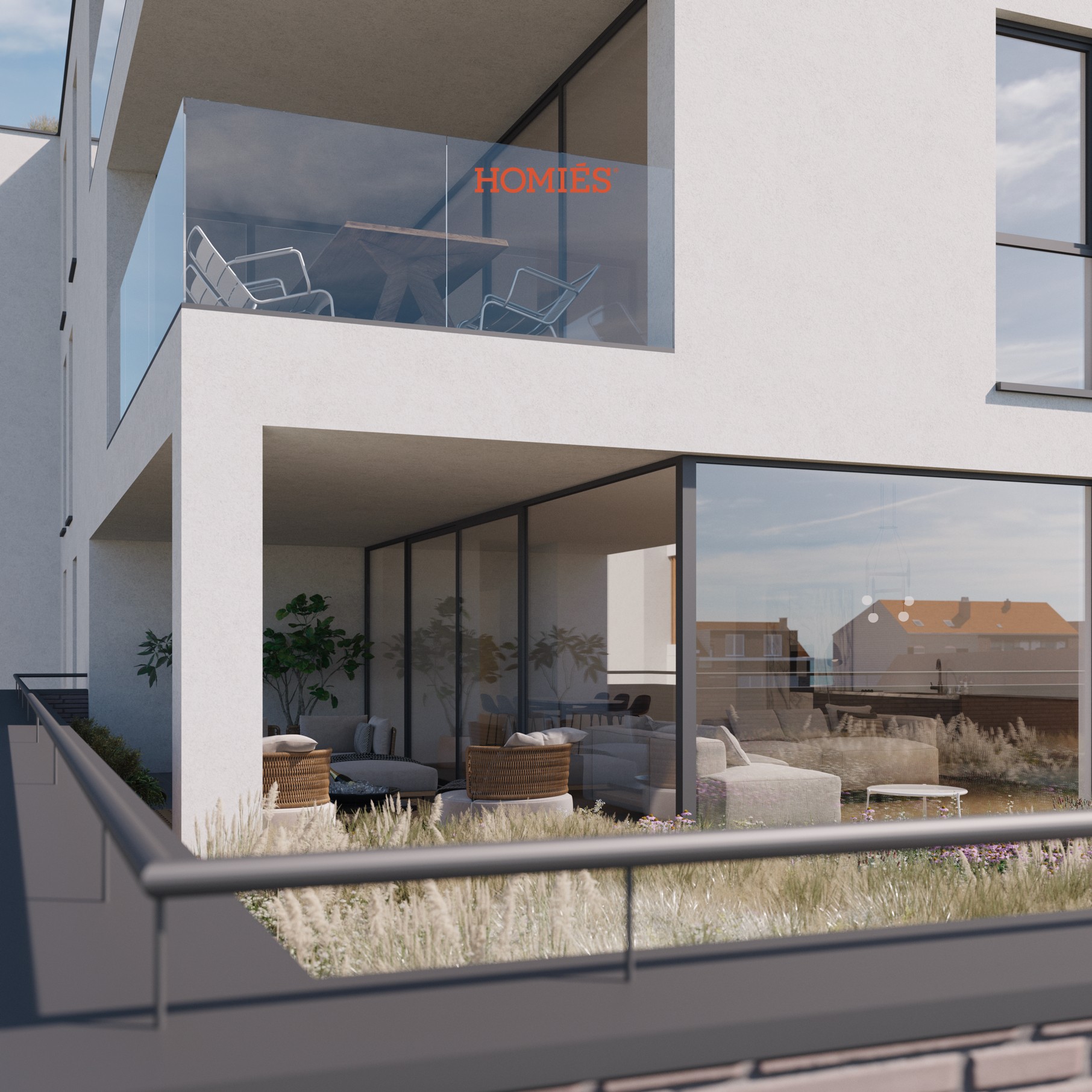 Nieuwbouw appartement met 3 slaapkamers en terras