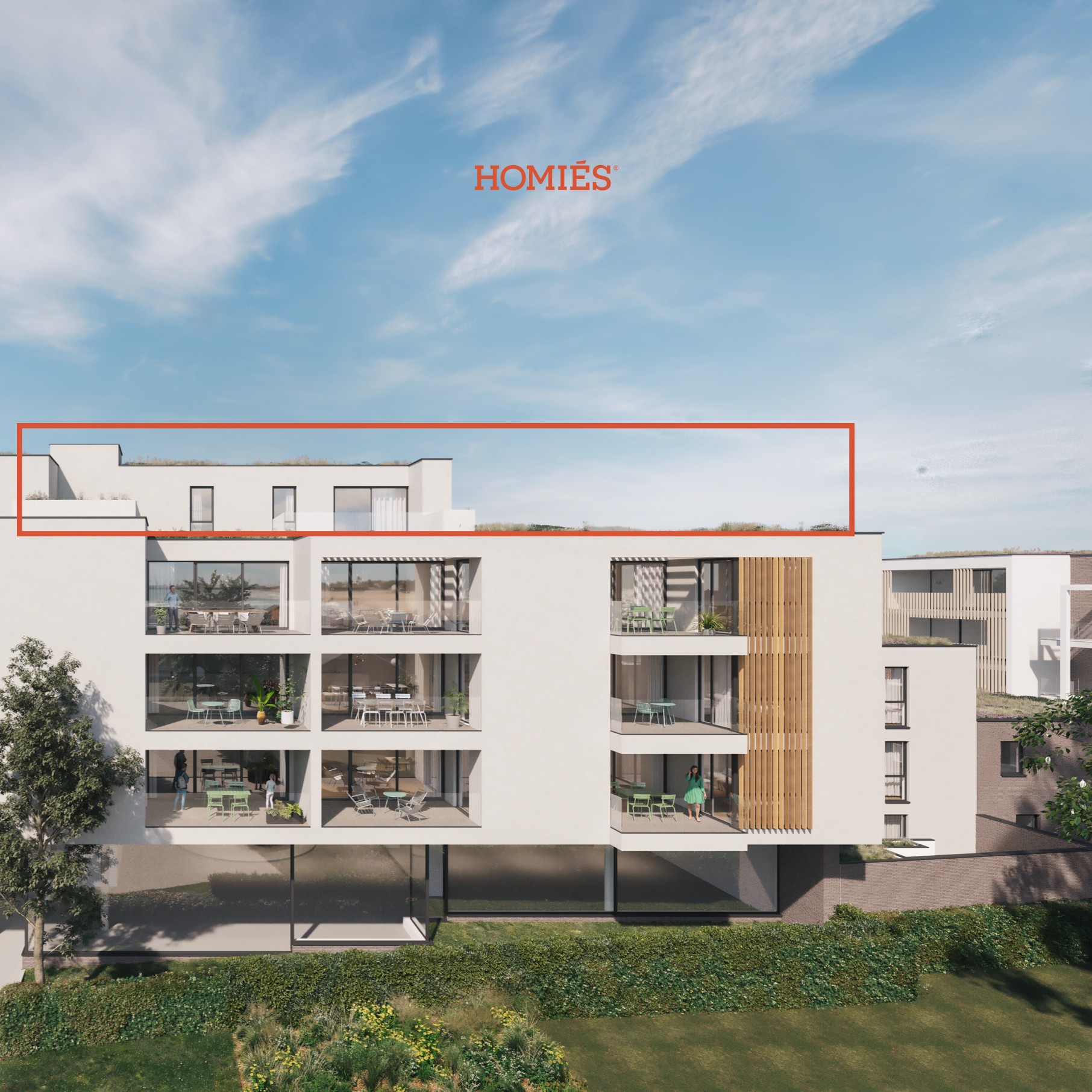 Prachtig penthouse met 3 slaapkamers en 2 terrassen