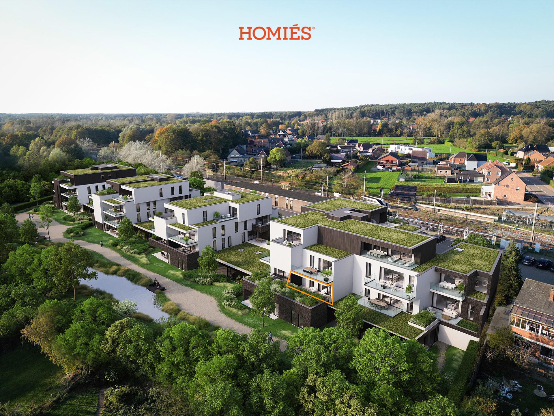 Prachtig appartement met 2 slaapkamers en zuidgericht terras