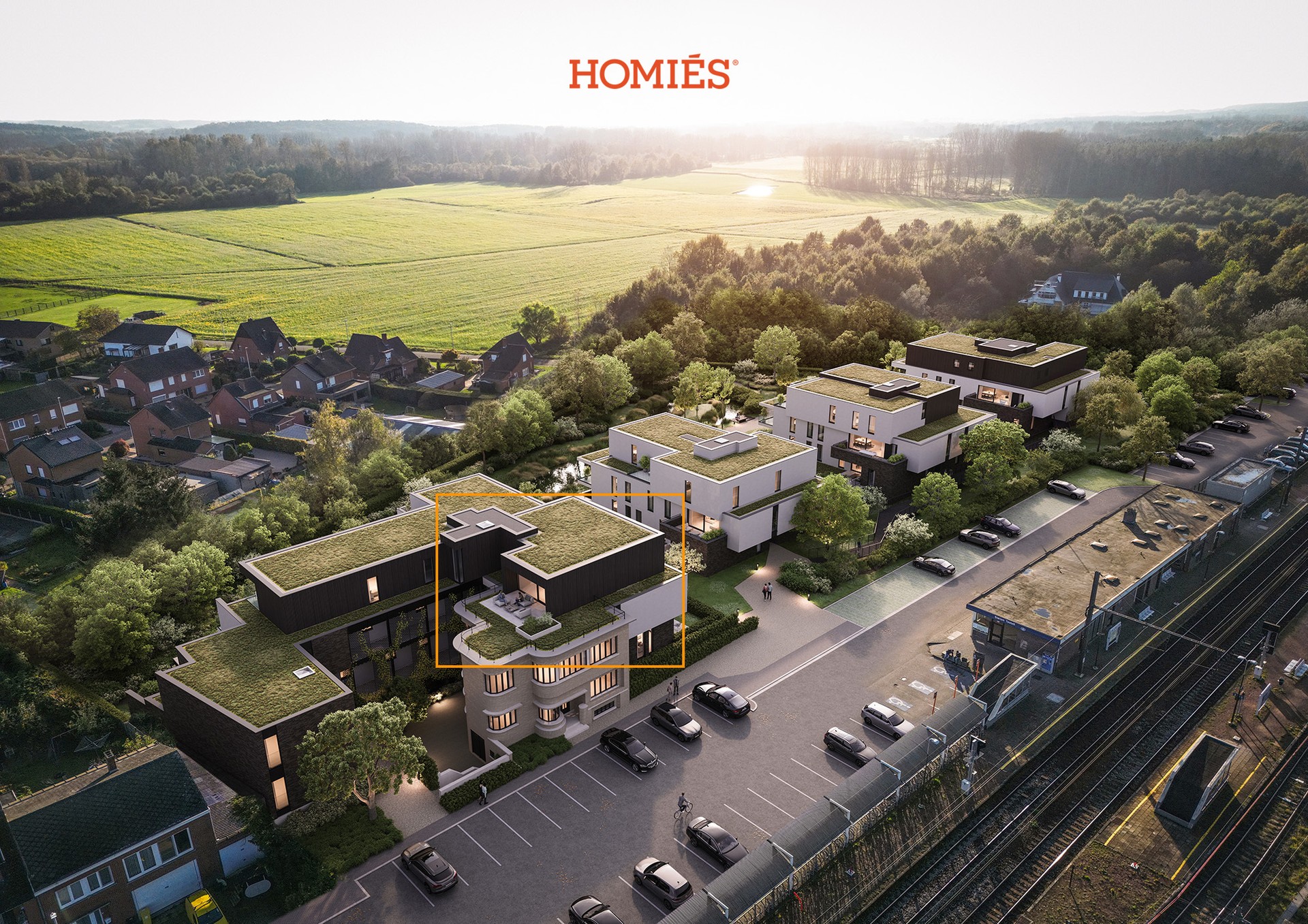 Penthouse met 2 slaapkamers en 2 terrassen