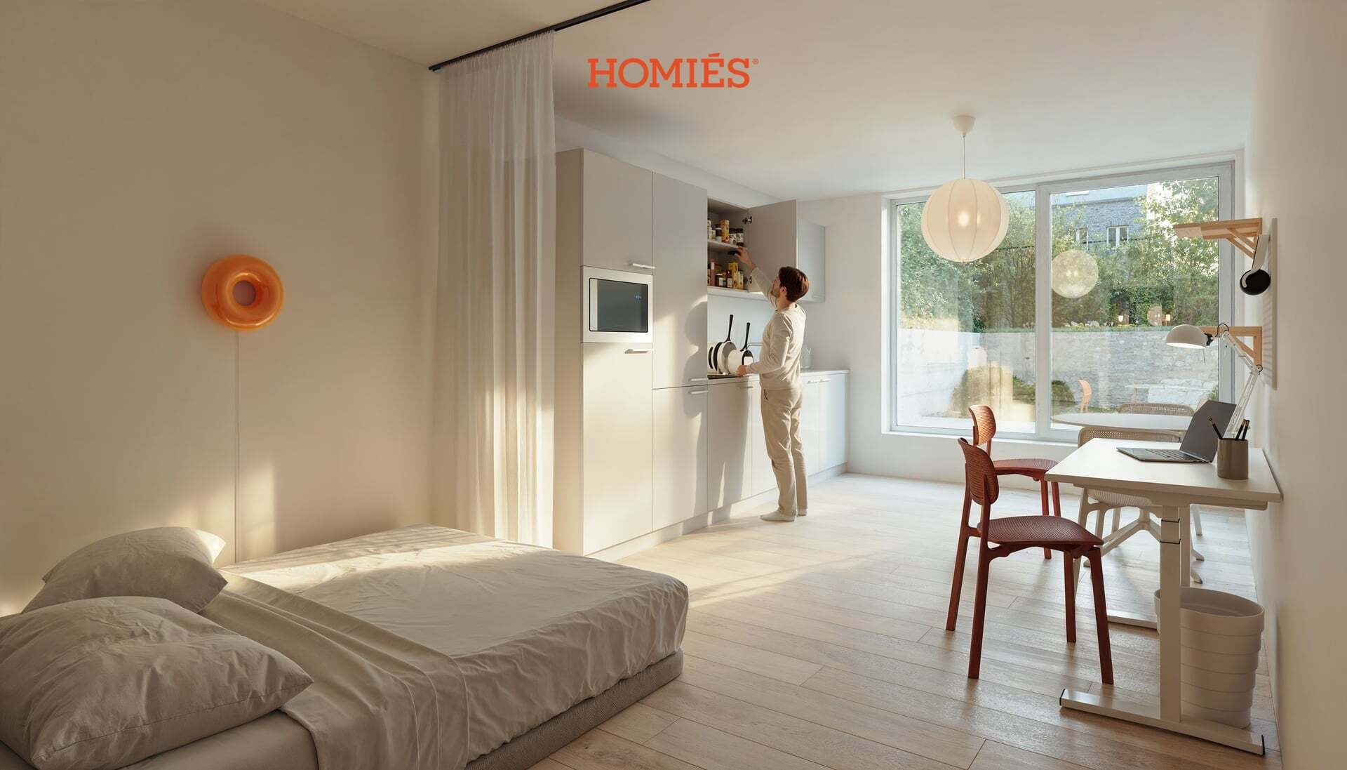 Studio’s met terras, tuinzicht en optimale woonkwaliteit
