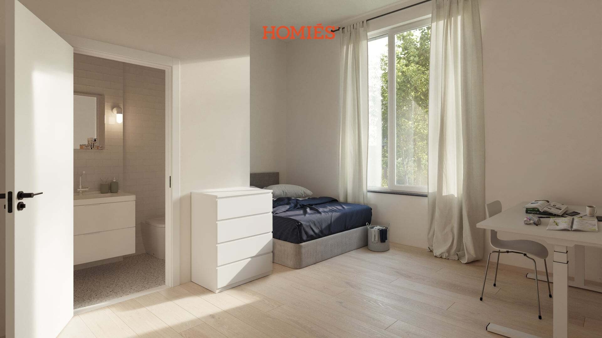TRIVEST - Studentenkamer met eigen terras