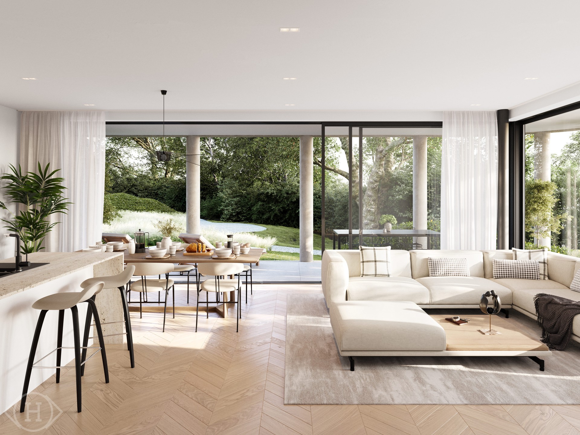 Ruim 3-slaapkamerappartement met terras van 36 m²