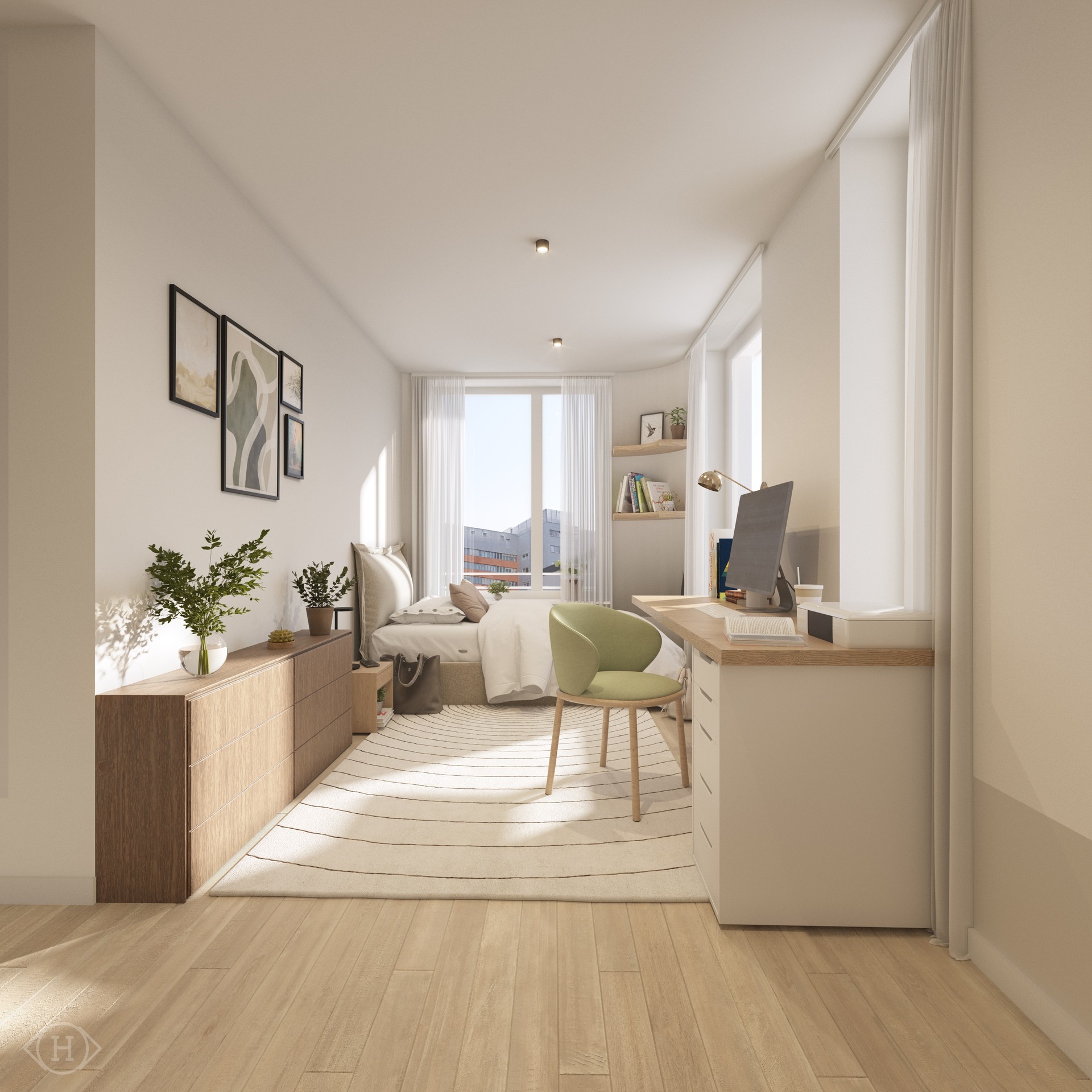 Nieuwbouw studentenkamers met eigen sanitair