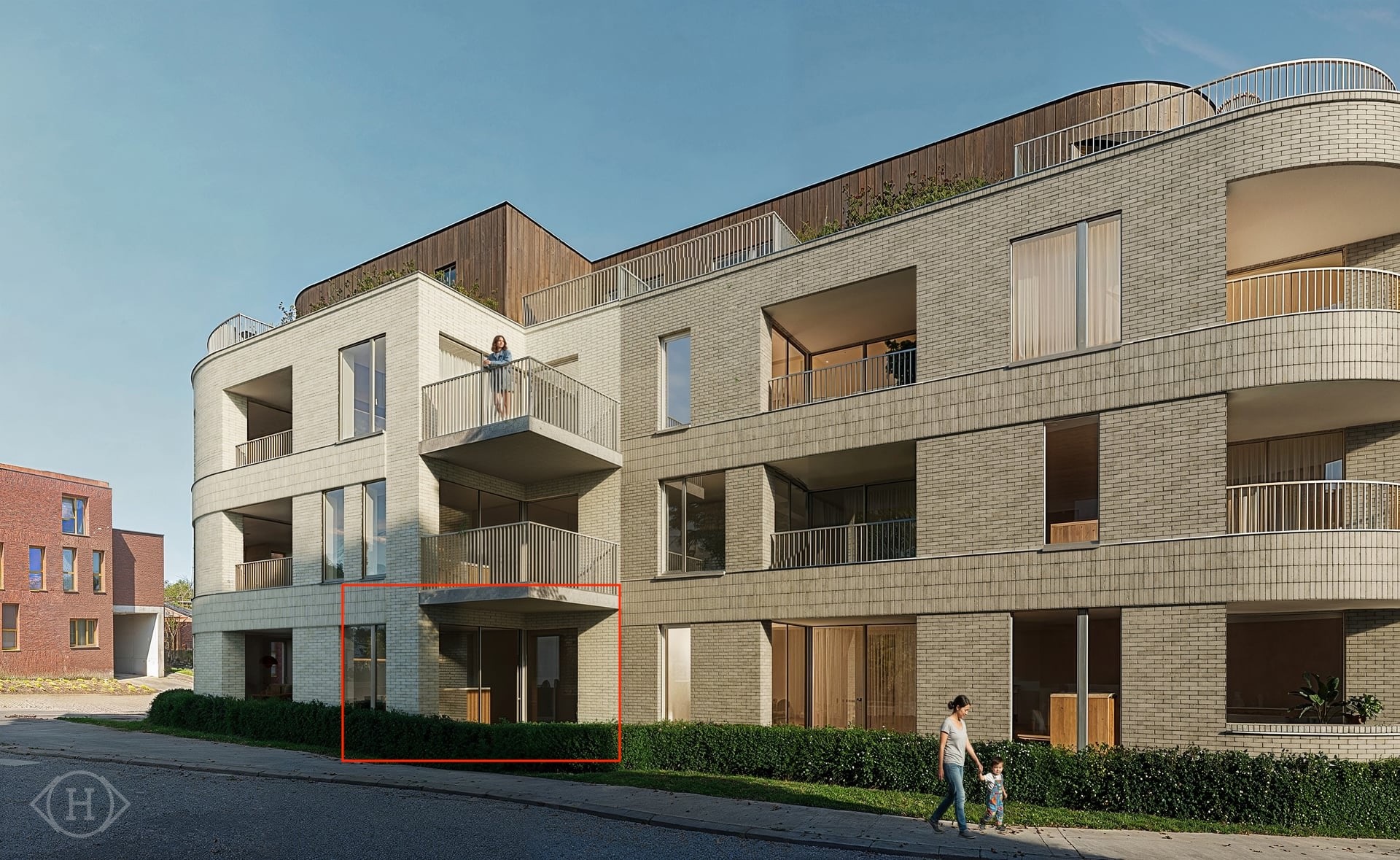 Prachtig appartement 2slpks en overdekt terras
